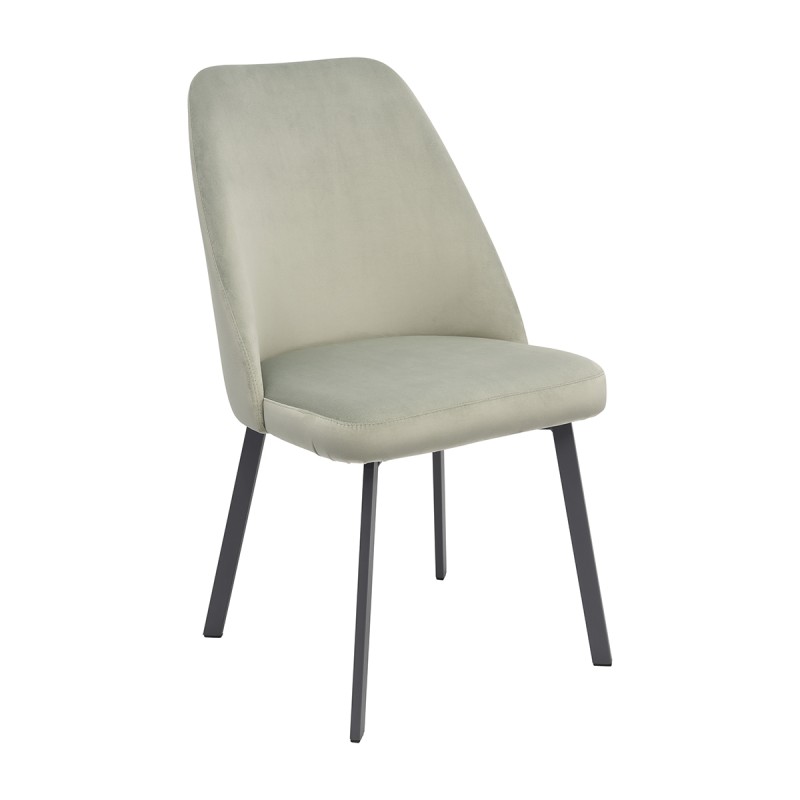 Krzesło RAFAEL Tapicerowane Szare BASIC  – nowoczesne krzesło do jadalni i salonu