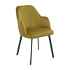 Krzesło MEXICO Tapicerowane Żółte LUX – nowoczesne krzesło do jadalni i salonu