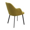 Krzesło MEXICO Tapicerowane Żółte LUX widok od boku – nowoczesne krzesło do jadalni i salonu