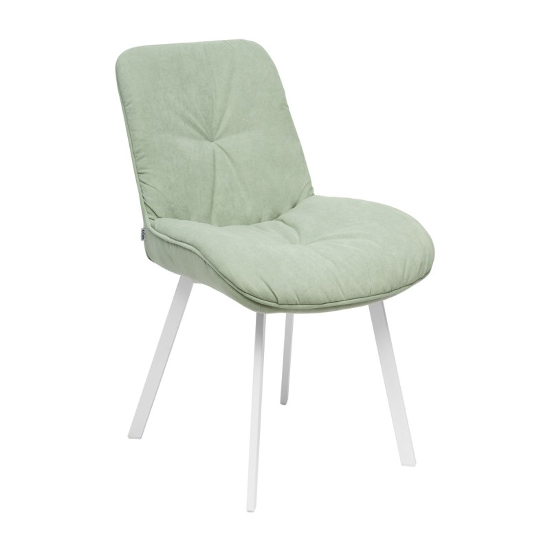 Krzesło RAUL Tapicerowane Jasnozielone – nowoczesne krzesło do jadalni i salonu