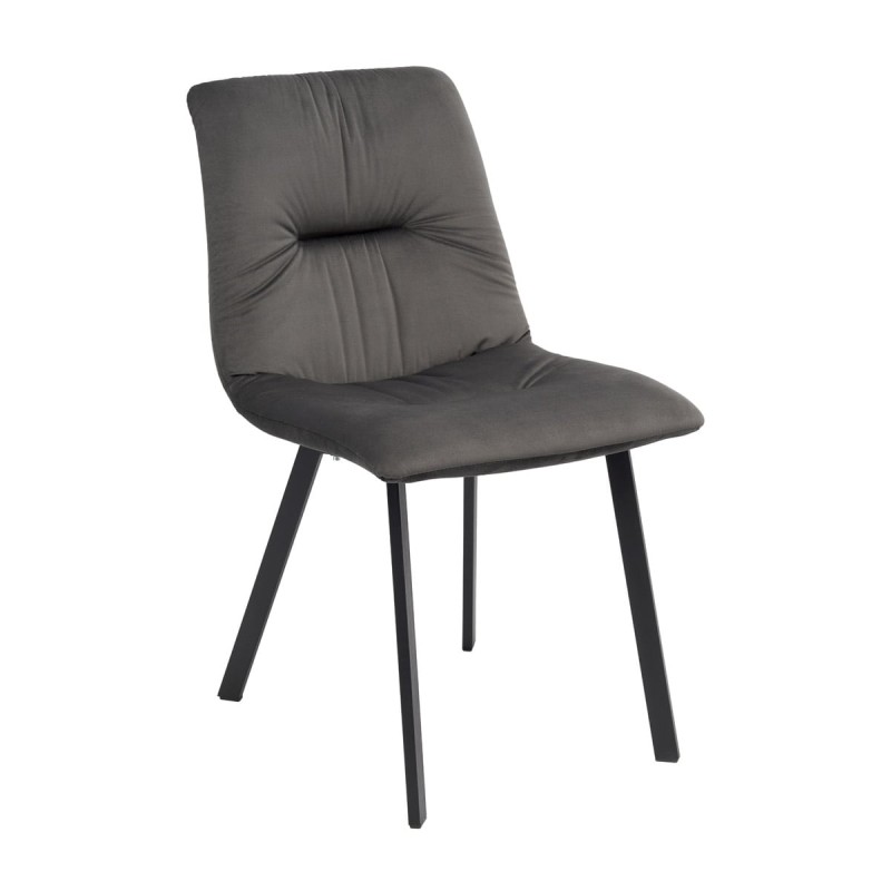 Krzesło CUSTO C6 Tapicerowane Czarne – nowoczesne krzesło do jadalni i salonu