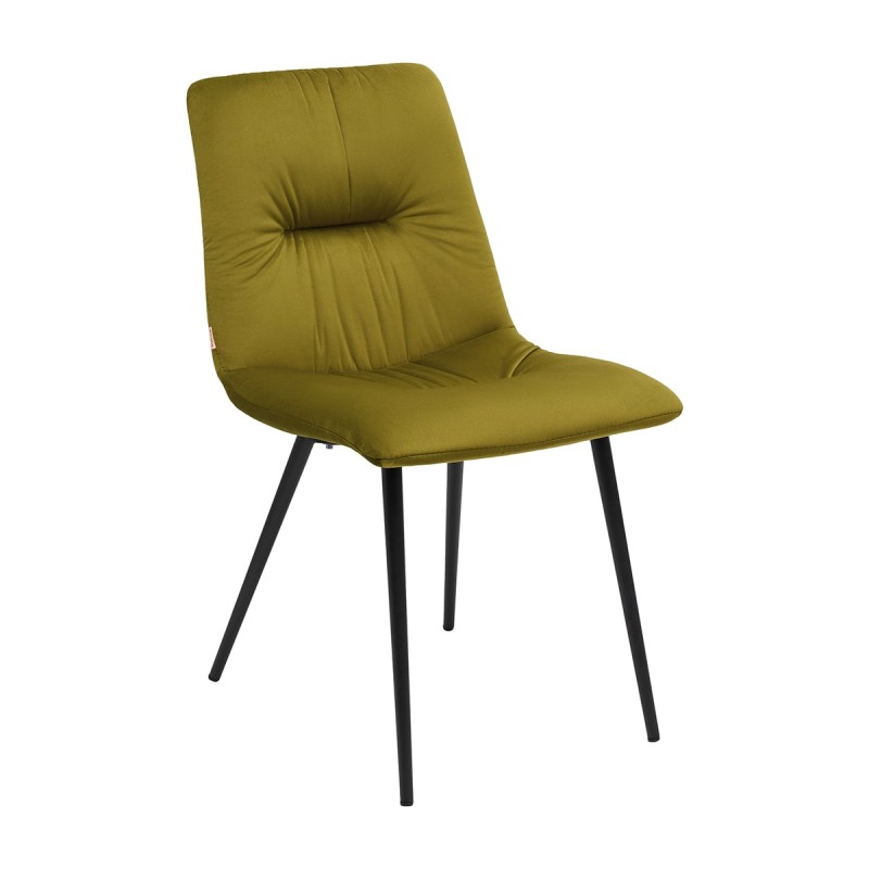Krzesło CUSTO C6 Tapicerowane Oliwkowe – nowoczesne krzesło do jadalni i salonu
