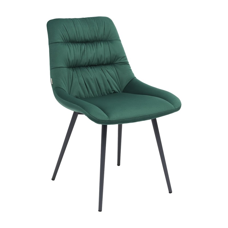 Krzesło CUSTO C13 Tapicerowane Zielone – nowoczesne krzesło do jadalni i salonu