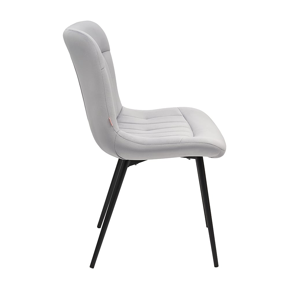 Krzesło CUSTO C22 Tapicerowane Szare widok od boku – nowoczesne krzesło do jadalni i salonu