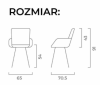 Wymiary krzesła Patrik