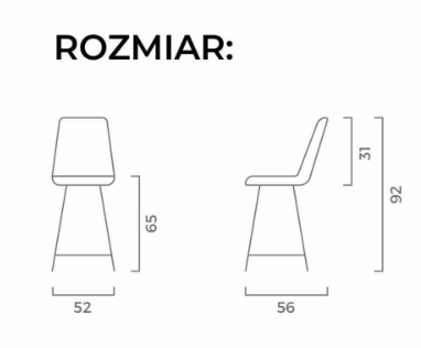 Wymiary krzesła Ralf