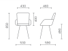 Zdjęcie wymiarów krzesło Lima