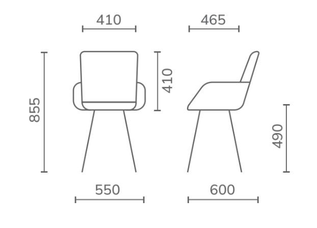Zdjęcie wymiarów krzesło Mexico