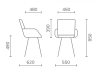 Zdjęcie wymiarów krzesło Monte