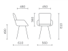 Zdjęcie wymiarów krzesło Porto