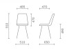Zdjęcie wymiarów krzesło Rafael