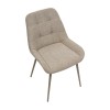 Krzesło OLAF Tapicerowane Beżowe – nowoczesne krzesło do jadalni i salonu