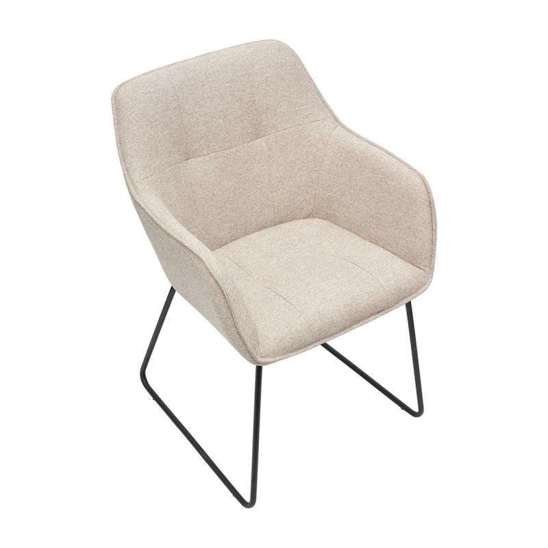 Krzesło SAMUEL Tapicerowane Beżowe – nowoczesne krzesło do jadalni i salonu