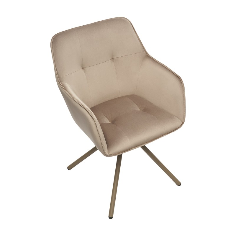 Krzesło SAMUEL Tapicerowane Beżowe – nowoczesne krzesło do jadalni i salonu