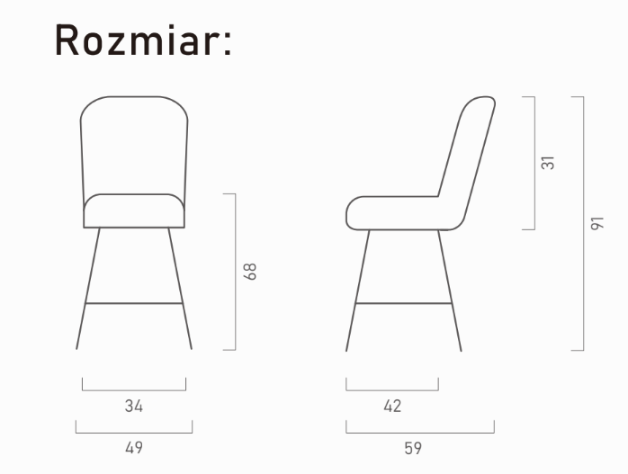 Zdjęcie Wymiarów Hoker Armando PB