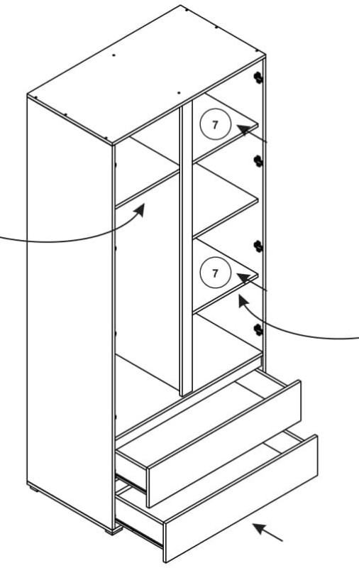 Cosmo C02 Szafa 2drz 2szuf-5.jpg