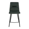 Hoker CUSTO C-6 PB Tapicerowany Zielone widok od przodu – nowoczesne krzesło barowe do kuchni z wyspą