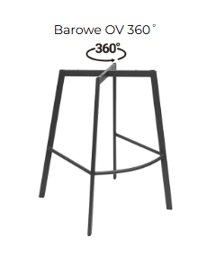 Hoker Nóżki Barowe OV 360°