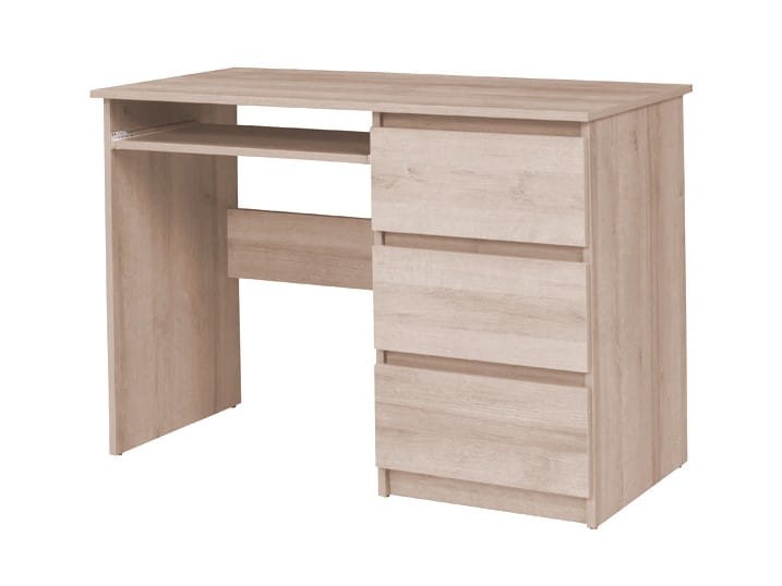 Biurko COSMO C0 9 Szerokość 110 cm Dąb Sonoma Do Pokoju Dziecka Młodzieżowe Biura Gabinetu 3-Szuflady Nowoczesne