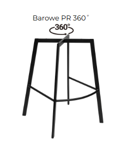 Hoker Nóżki Barowe PR 360°