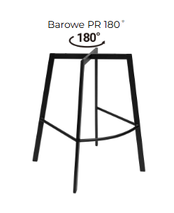 Hoker Nóżki Barowe PR 180°