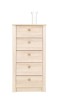 Komoda FINEZJA F 7 Wąska Szerokość 55 cm Wysokość 105 cm 5-Szuflad Do Sypialni Salonu Pokoju Dąb Sonoma Tradycyjna Klasyczna Nowoczesna Uniwersalna Pojemna Wysoka