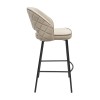 Hoker ANDRE B Tapicerowany Beżowy widok od boku – nowoczesne krzesło do jadalni i salonu