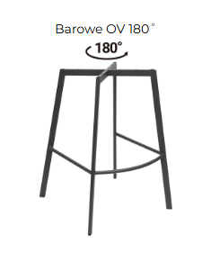 Hoker Nóżki Barowe OV 180°