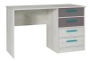 Biurko REST R06 Z 4-Szufladami Szerokość 120 cm Do Pokoju Dziecka Meble Młodzieżowe Nowoczesne