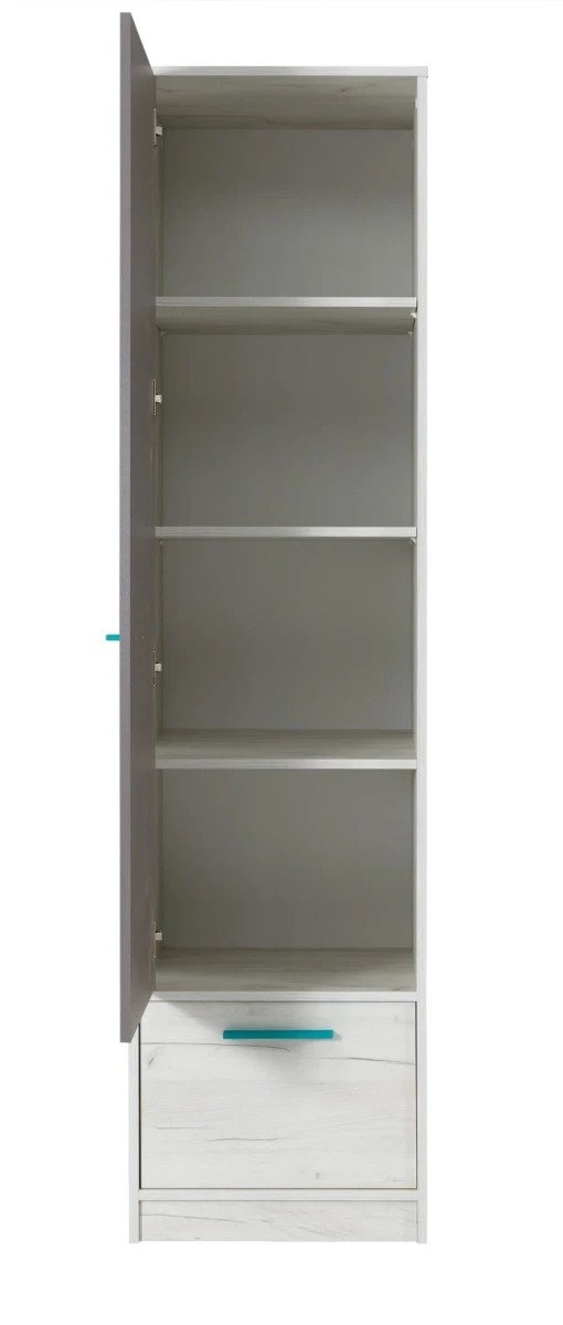 Szafka REST R09 Szerokość 50 cm Wysokość 195 cm Słupek Szuflada Bieliźniarka Do Pokoju Dziecka Meble Młodzieżowe Nowoczesne ŚRODEK.jpg