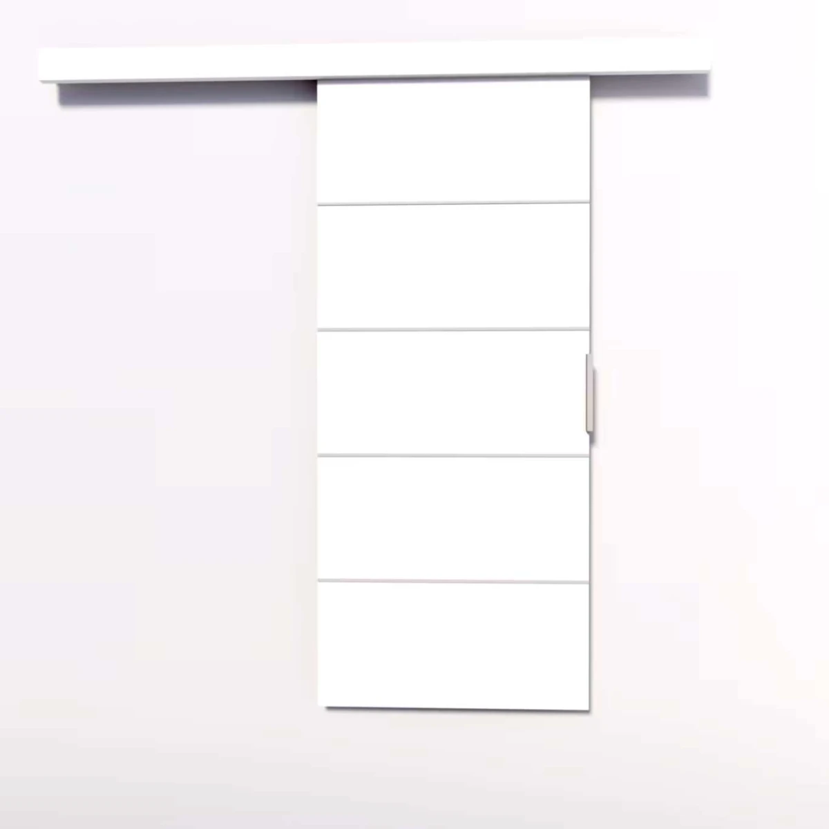 Drzwi Przesuwne Naścienne 96cm BIELLA Białe
