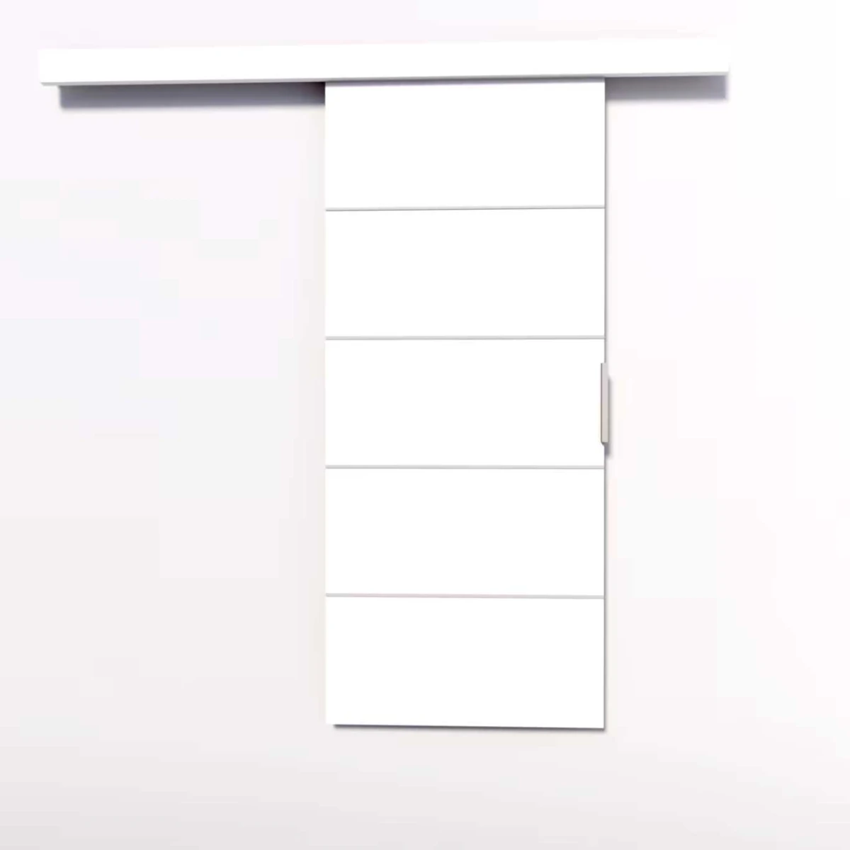 Drzwi Przesuwne Naścienne 106cm BIELLA Białe