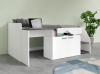 Łóżko z Biurkiem i Schowkiem MULTI 90 x 200 cm w Pokoju