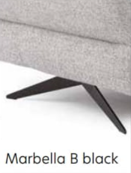Czarne Nóżki B do Narożnika Modułowego MARBELLA