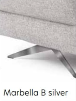 Srebrne Nóżki B do Narożnika Modułowego MARBELLA