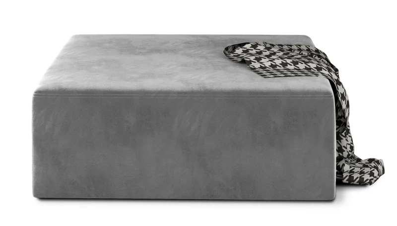 Kelim_pufa-podnóżek-kwadratowa-welurowa-tkanina monolith 84-szara.webp