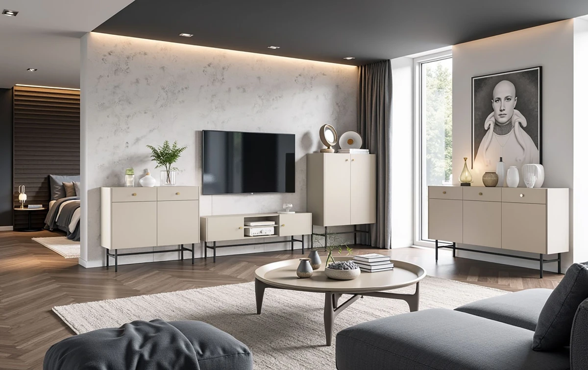 Kolekcja Mebli BELO  w Kaszmirowym Kolorze