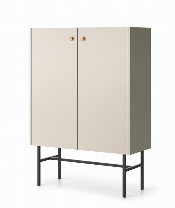 Zdjęcie Prezentujące Komodę BELO 2D w Kolorze Kaszmirowym