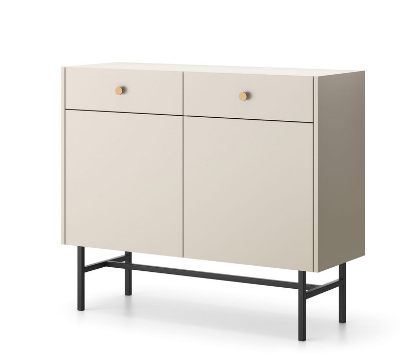 Zdjęcie Prezentujące Komodę BELO 2D 2SZ w Kolorze Kaszmirowym