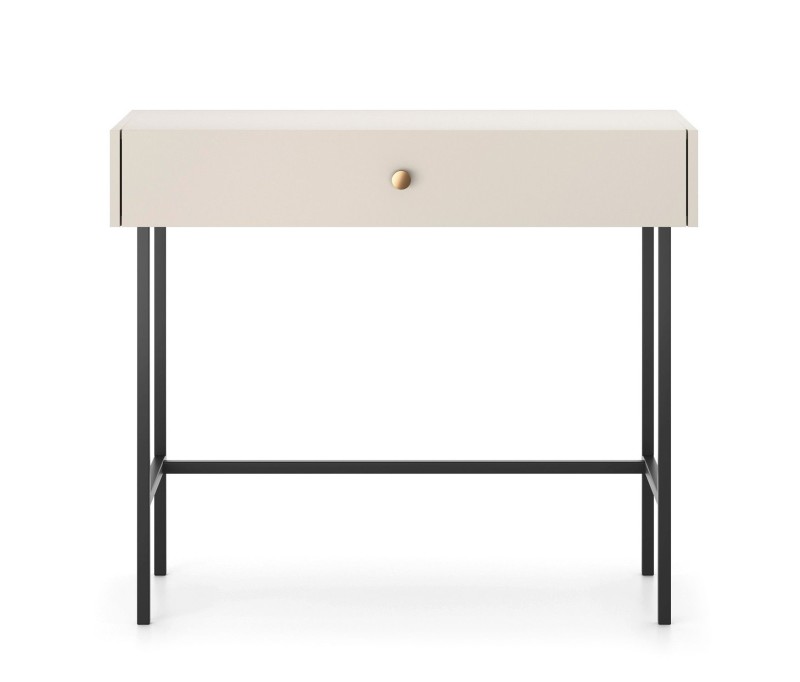 Toaletka z Szufladą BELO Kaszmirowa na Wysokich Nóżkach do Sypialni