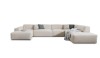 Prawostronny Narożnik ZEUS U XL Modułowy 404 cm OBL+2+1+R+OP Nowoczesny do Salonu PRAWY