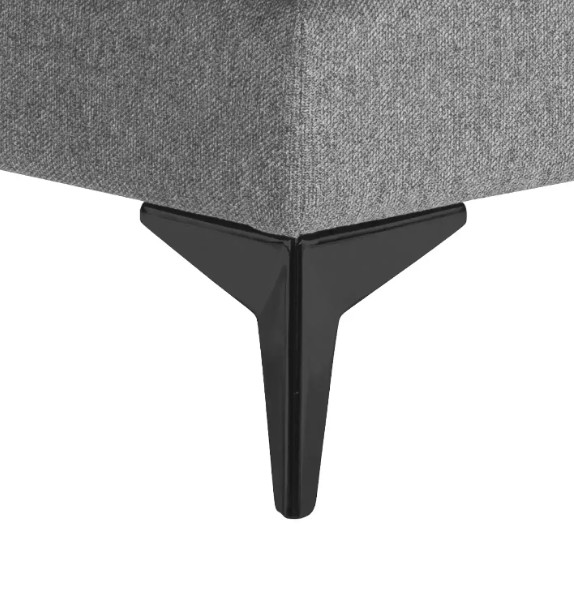 Czarne Nóżki Trzyosobowa Sofa PESCARA