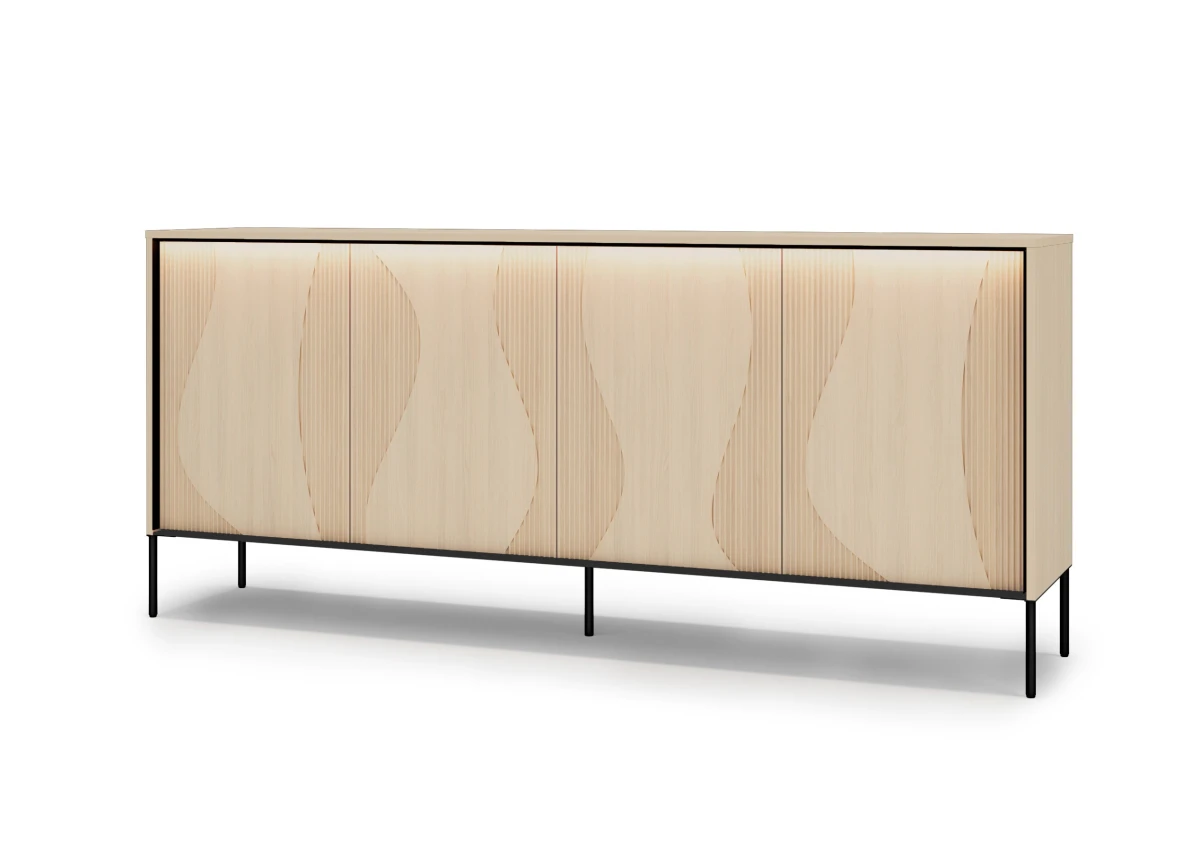 FW4VBC_02 FLOW FW-04 - komoda 4d z oświetleniem - dąb vincenza bielona czarny zewnątrz.jpg