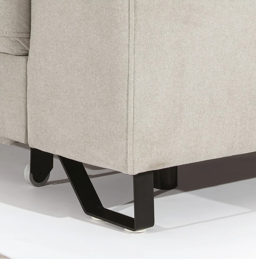 Czarne Metalowe Nóżki w Narożniku GIOVANI MINI