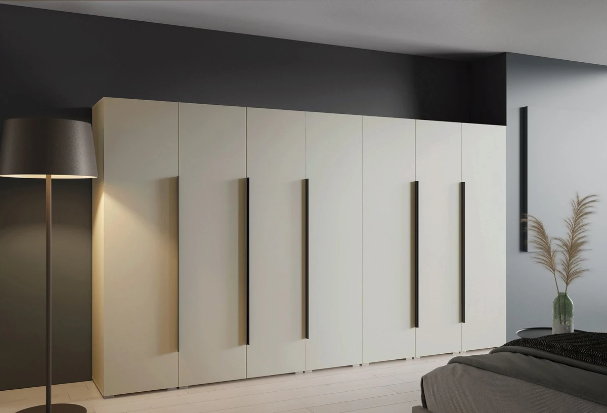 Szafa Modułowa ALEX 350 cm Kaszmir Gładkie Fronty Garderoba