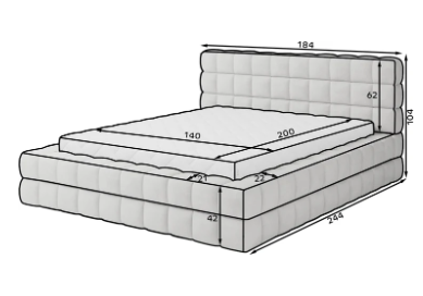 łóżko dizzle wymiary rysunek techniczny.png