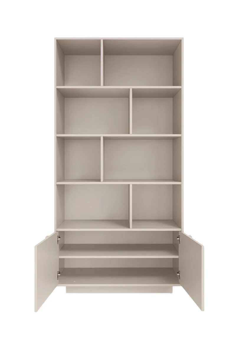 Zdjęcie Prezentujące Wnętrze Regału 90 cm do Salonu LINEA