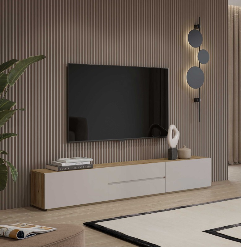 CRISS 24MKOM39_1 SZAFKA RTV STOJĄCA DO SALONU DĄB MUAVELLA KASZMIR ARANŻACJA.jpg