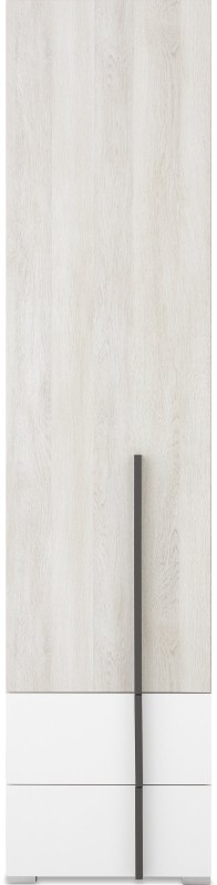 Regał Młodzieżowy 45 cm Biały Dąb Wilton do Pokoju REMO RM4