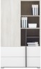 Komoda Młodzieżowa 80 cm Biała Dąb Wilton do Pokoju REMO RM6